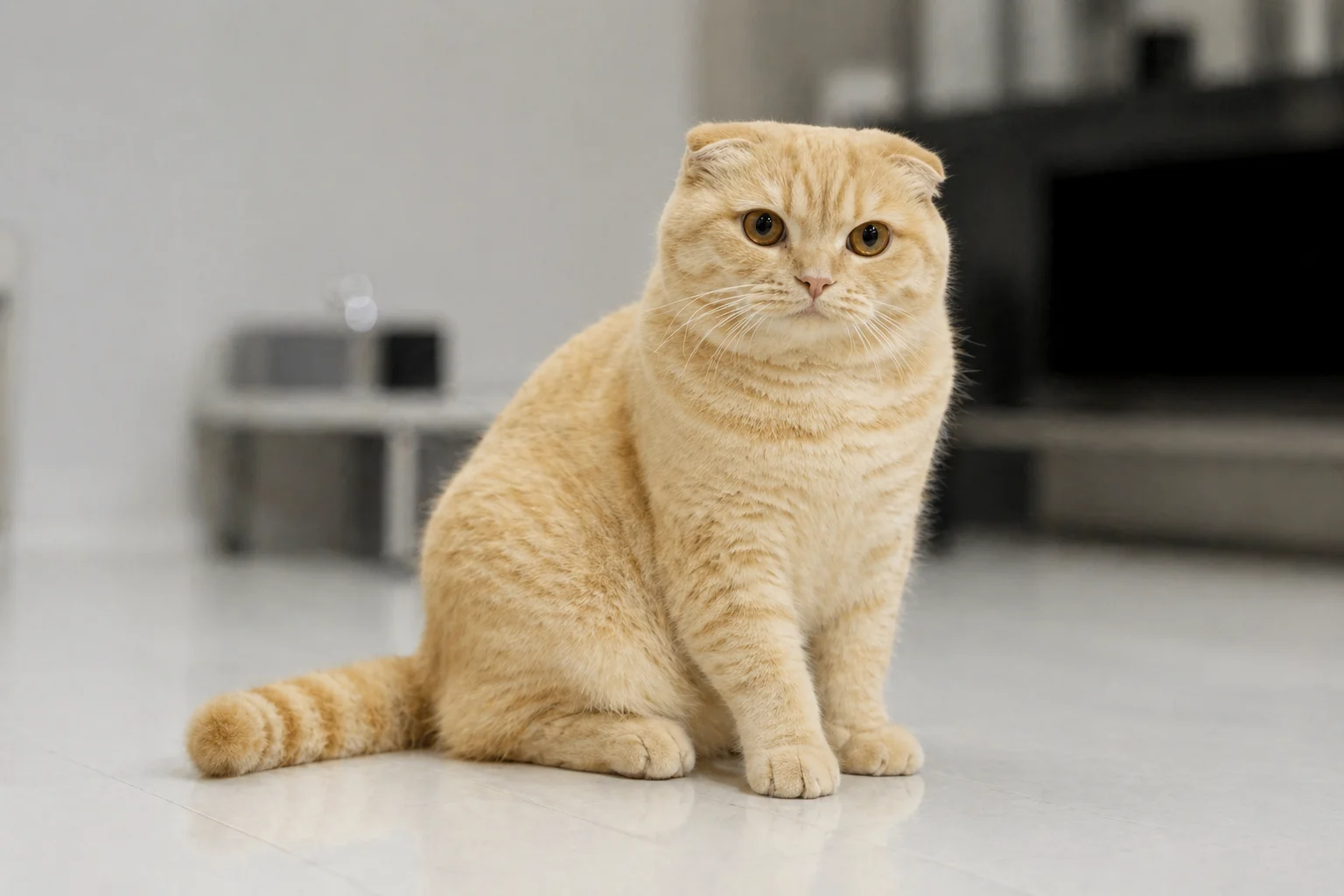 Scottish Fold - AI-generated breed portrait